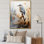 «Tanja Asian Art Bird Sumi IV», reproduction sur toile