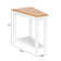 Guzi Simple And Irregular Sofa Table Light Walnut Colour White