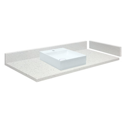 Rachel 25.5'' Granite Single Bathroom Vanity Top with Sink