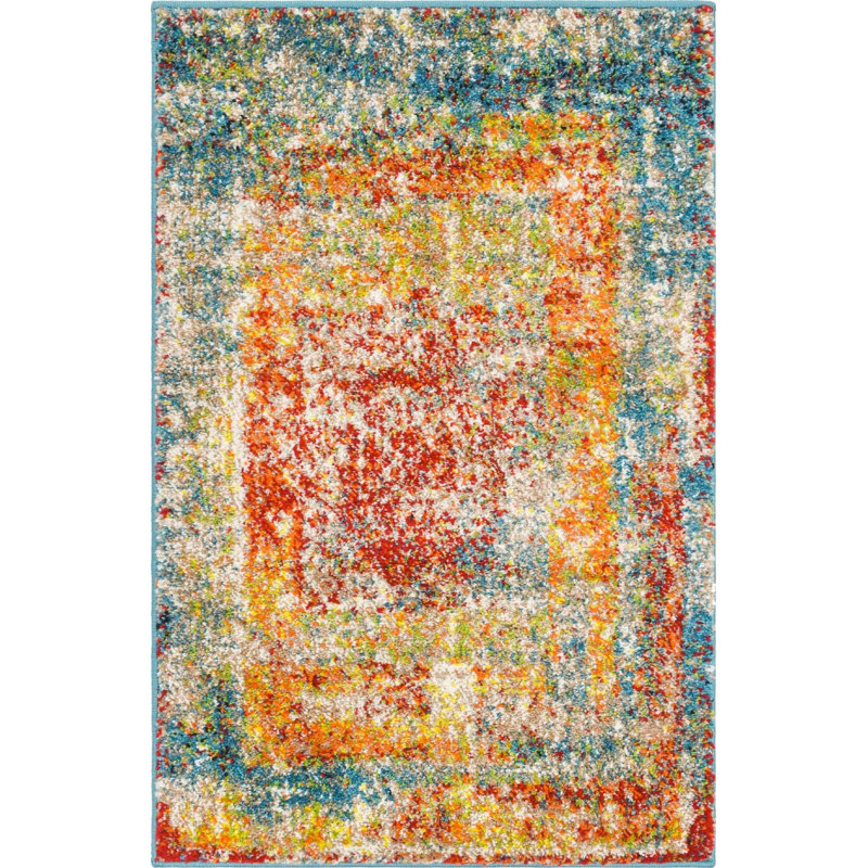 Murawski Ikat Indoor Rug, Rectangle 2' x 3'