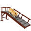 Rampe pour chien, escaliers pour petits, moyens et grands chiens, rampe pour lit ou canapé avec garde-corps amovibles, surface antidérapante, brun, bois-881952511