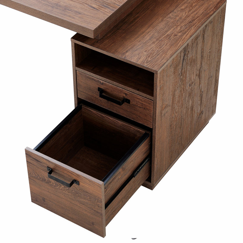 Bureau d'ordinateur à domicile avec tiroirs