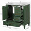Ensemble de meuble-lavabo 30 po avec lavabo, armoire de salle de bain avec portes à fermeture douce et 3 tiroirs