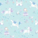Just 4 Kids 2 Unicorn Fairytale Design 33' L x 21" W Wallpaper Roll