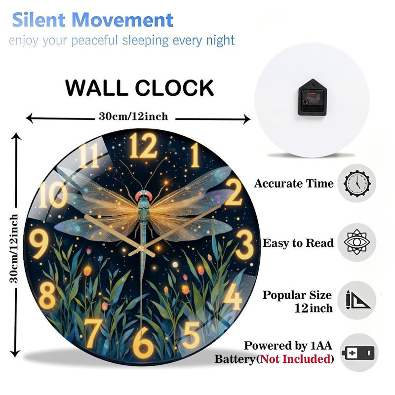 Horloge murale 12 po