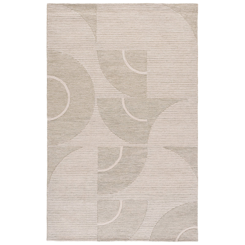 Metro 107 Hand Tufted 80% Wool; 20% Cotton Abstract Rug, Rectangle 3' x 5'