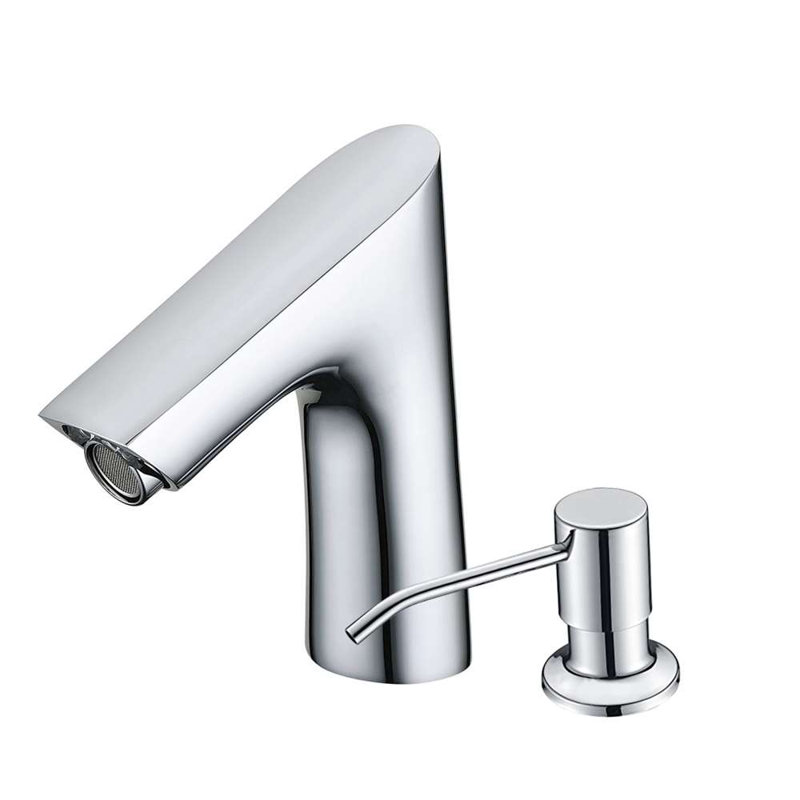 Robinet à capteur automatique sans contact avec distributeur manuel de savon FS1099CM Chrome