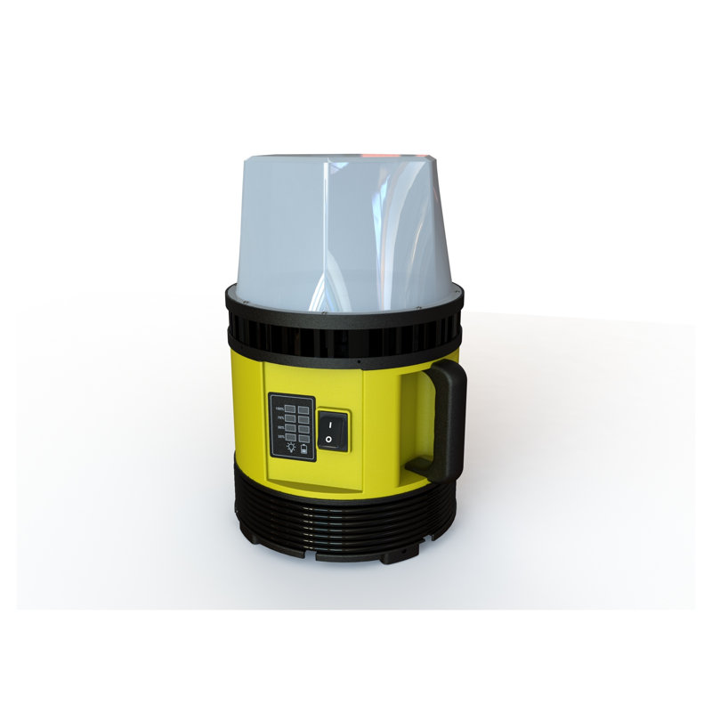 Lampe de travail portative à double alimentation avec glissière à batterie compatible, IP54, 120 W CA / 70 W CC