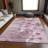 Premium Machine Washable Prisco Plum Rug-1159396050
