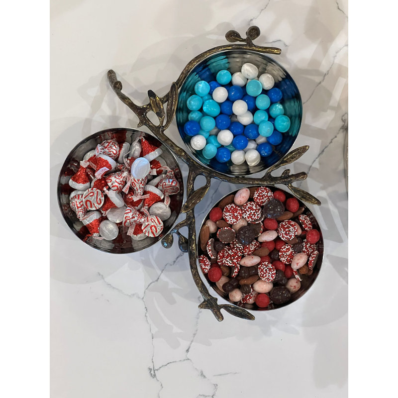 Red Barrel Studio Stainless Steel Chips And Dip Platter