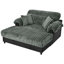 Sofa méridienne moderne avec revêtement moelleux et soutien ergonomique