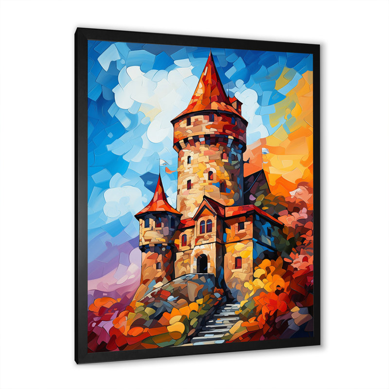 «Beautiful Sunset Over Old», impression sur toile, H 44 po x l 34 po x P 1,5 po, Cadre photo noir