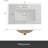 30"Modern Bathroom Vanity With Ceramic Sink, Bathroom Vanity Cabinet With Tempered Blurred Glass And Matte Handles, Equipped With Large Storage Space And Rubber Wood Frame-1683256289