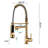 Modern Pull Down Kitchen Faucet - Stainless Steel, Single Handle, Scratch And Rust Proof, 360 Degree Swivel, 1.8Gpm Flow Sink Down, To Scratches, Spots, Rate
