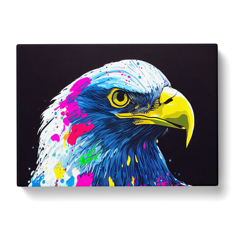 Eagle Bird Splash Vol.4 Abstract - Wrapped Canvas, 35cm H x 50cm W x 3cm D