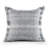 Gray/Ivory Farmhouse Striped Reversible Indoor/Outdoor 100% Cotton Throw Pillow-1271183142