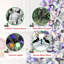 Arbre de Noël enneigé pré-éclairé, lumières DEL bicolores et multicolores-1813107507
