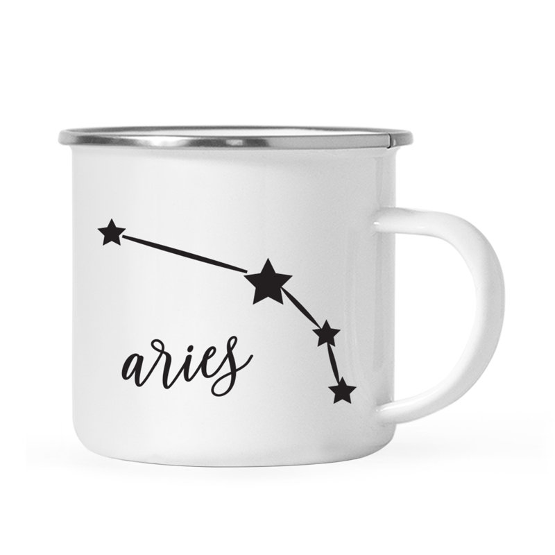 Stainless Steel Camping Mug, Aries