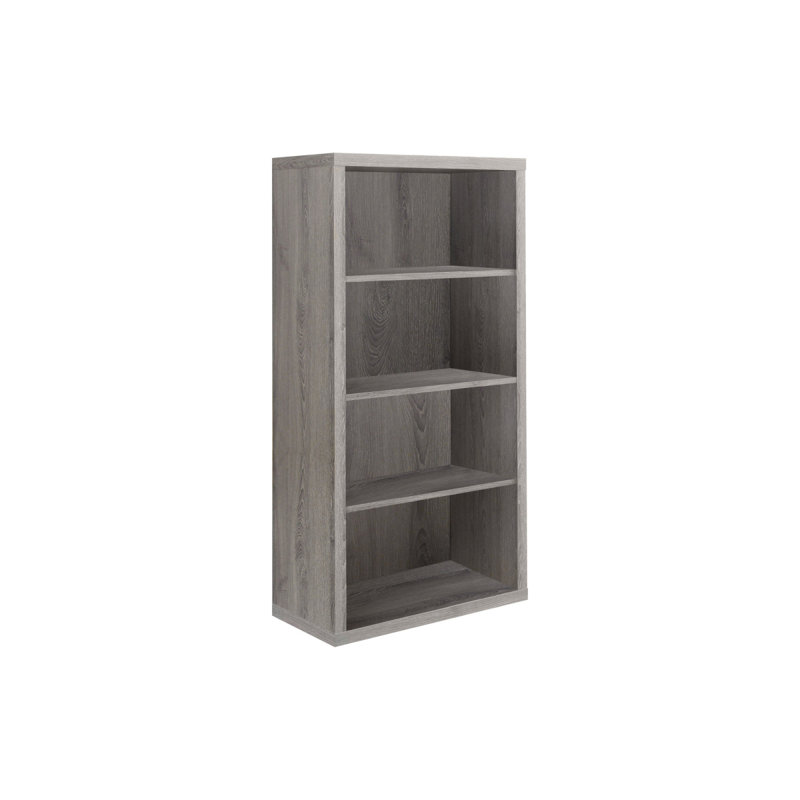 Versatile 5-Tier Bookshelf For Office And Bedroom Contemporary And Modern Design, Gray