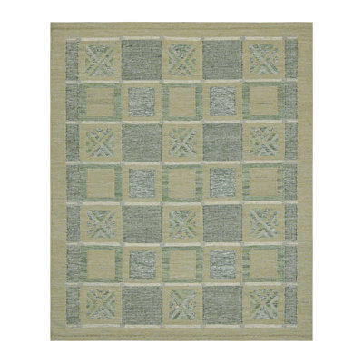 Scandinavian Performance Wool Washable Geometric Indoor Rug