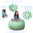 Kids Bean Bag Chair Cover - Stuffed Animal Storage & Toy Organizer with Zipper - Plush Storage Kids Bean Bag Cover only for Toddlers and Children's Rooms - Organizes Pillows, Blankets, and Stuffies - Multiple Colors, Sizes, and Fabrics-51574526-51574538