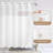 Cotton Blend Waffle Shower Curtain with Liner Included-360997198-360997193