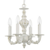 Lustre traditionnel / classique à 4 lumières de style bougie Abagail