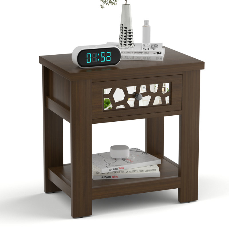 Bitte 23.5'' W Nightstand, Rustic Brown
