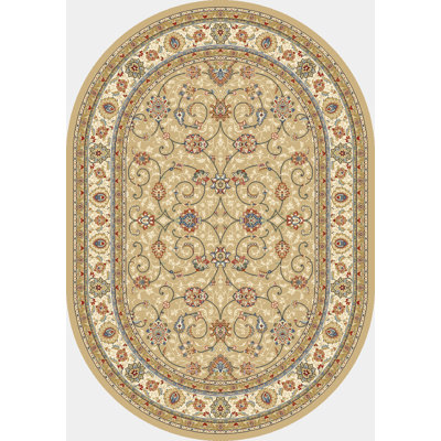 Tapis doré / ivoire Attell