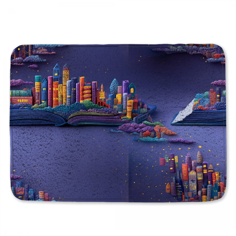 Tapis de bain Bookscape, 34in W x 21in L