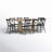 Heymann 8 - Person Trestle Dining Set