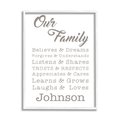 "Minimal Family phrases" cmw-012, art mural personnalisé