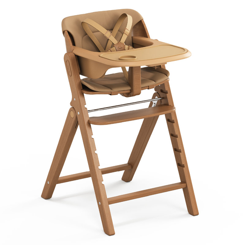 Convertible Baby Feeding Dining Chair With Removable Tray, Brown