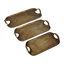 Ensemble de 3 plateaux en aluminium 15 et 19 et 23 po au fini bronze Darcy - 23 po x 12 po x 3 po