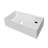 Whitehaus 19" Rectangular Wall Mount Basin With Right Single Hole And Overflow