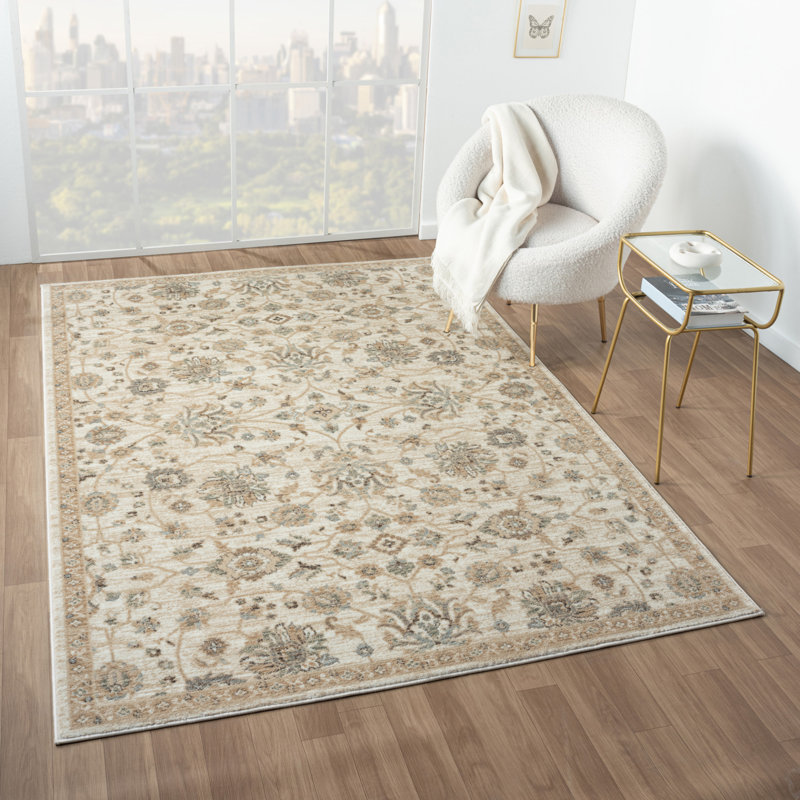 Pinto Floral Area Rug, Rectangle 5'3" x 7'7"