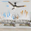3 - Blade LED Smart Ceiling Fan with Light-403107347-461021576