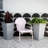 Modern 25-in Recycled Plastic Indoor/Outdoor Square Tapered Vertical Planter-1864383777