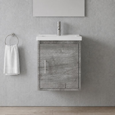 Single Bathroom Vanity with Ceramic Top