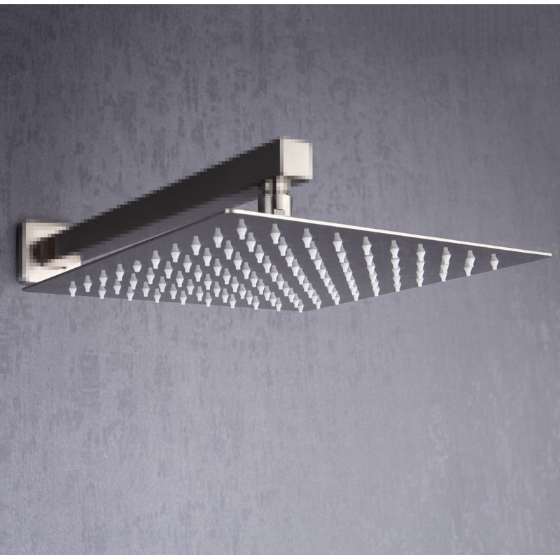 Pomme de douche fixe Rain, Nickel brossé