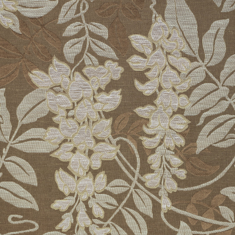 Lucia Wisteria Fabric, Sable