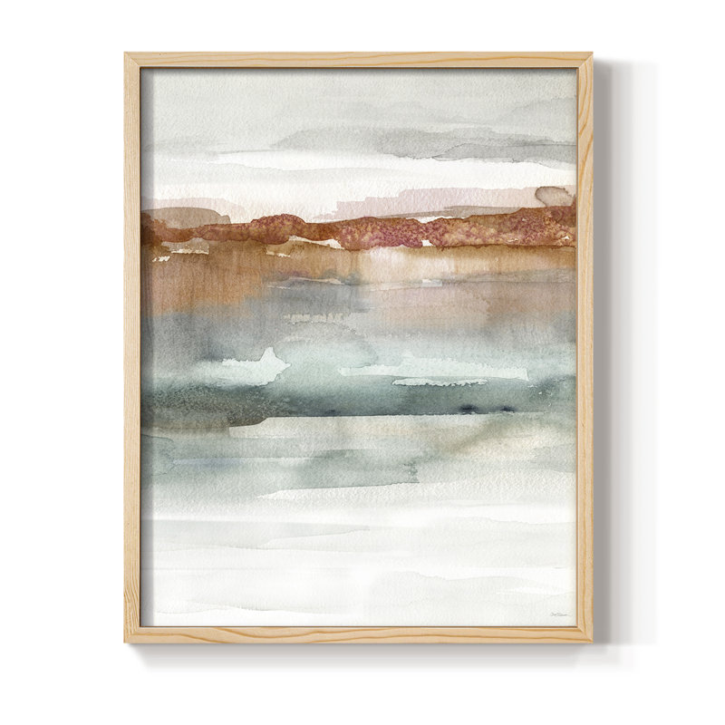 «Cinnabar Sundown», reproduction encadrée - bois massif, Naturel, H 30 po x l 24 po