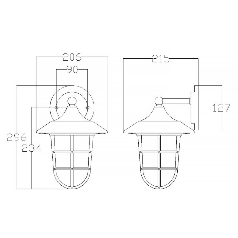 Poppy Outdoor Barn Light, 29.6cm H x 20.6cm W x 21.5cm D