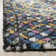 Cantu Hand Tufted Nz Wool/Cotton Geometric Rug in Blue/Gold