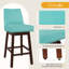 Tabouret de bar pivotant en bois massif de 29,5 po Khushveer (ensemble de 2)-86285992