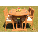 Munich Outdoor 5 - Piece Teak Dining Set