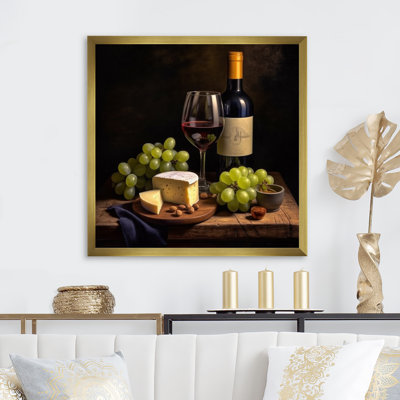 «Gourmet Wine and Cheese Perfection IV», reproduction sur toile