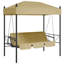 Banc de patio avec auvent en acier Arlmont & Co.-1500759372