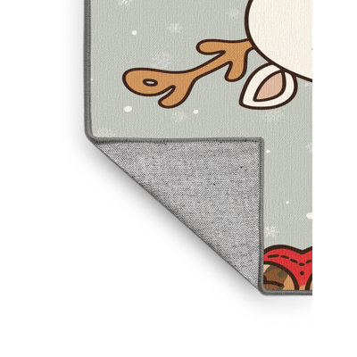 Tapis de vacances d'hiver de Noël lavable The Holiday Aisle®