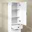 Armoire de rangement pour salle de bain avec 1 armoire de rangement et 1 tiroir